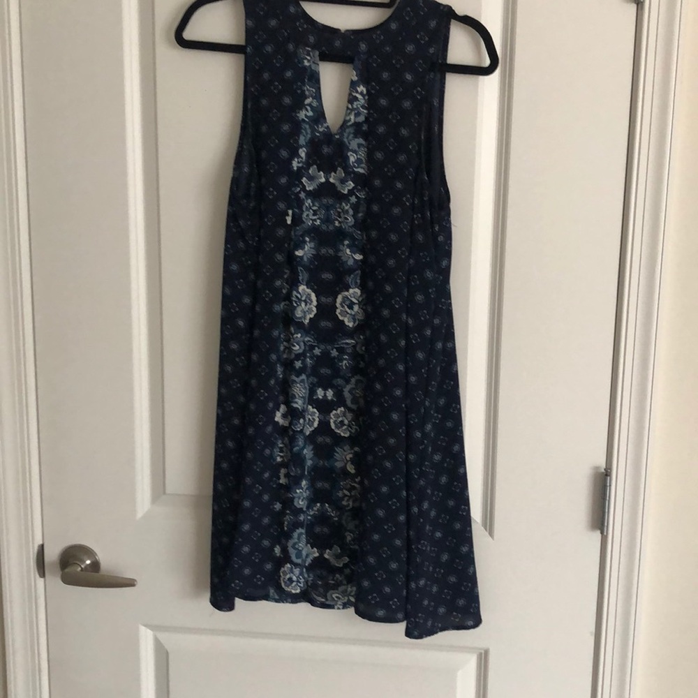 Blue floral dress